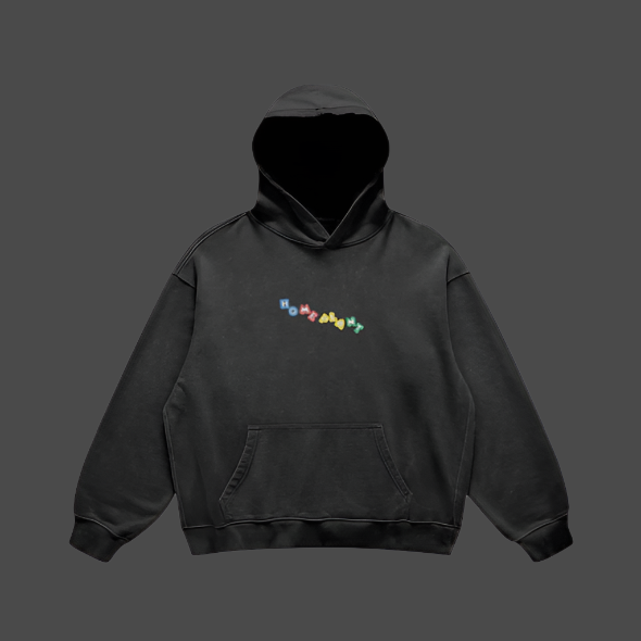Toggle Embroidered Hoodie