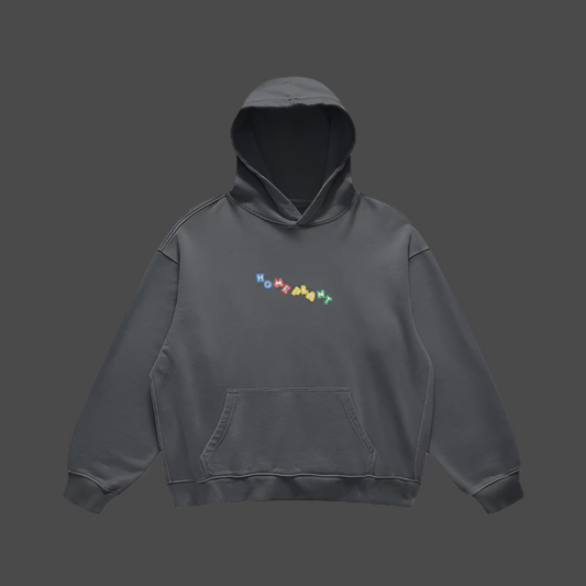 Toggle Embroidered Hoodie